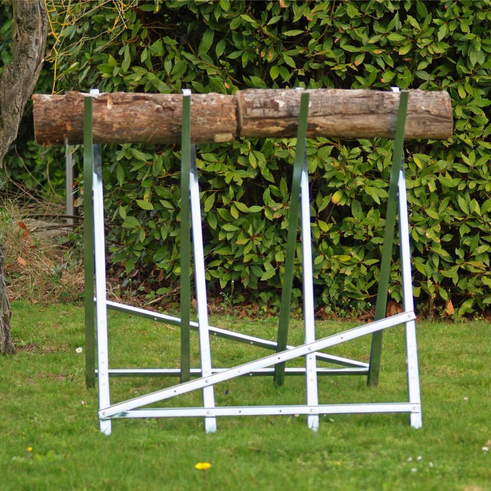 Terre Jardin - Chevalet de sciage pliable en acier 83 cm 150 kg - TERRE JARDIN - Image 3