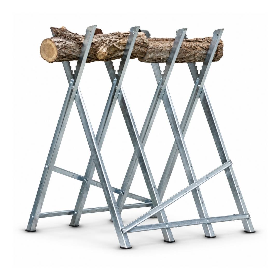 Terre Jardin - Chevalet de sciage pliable en acier 83 cm 150 kg - TERRE JARDIN
