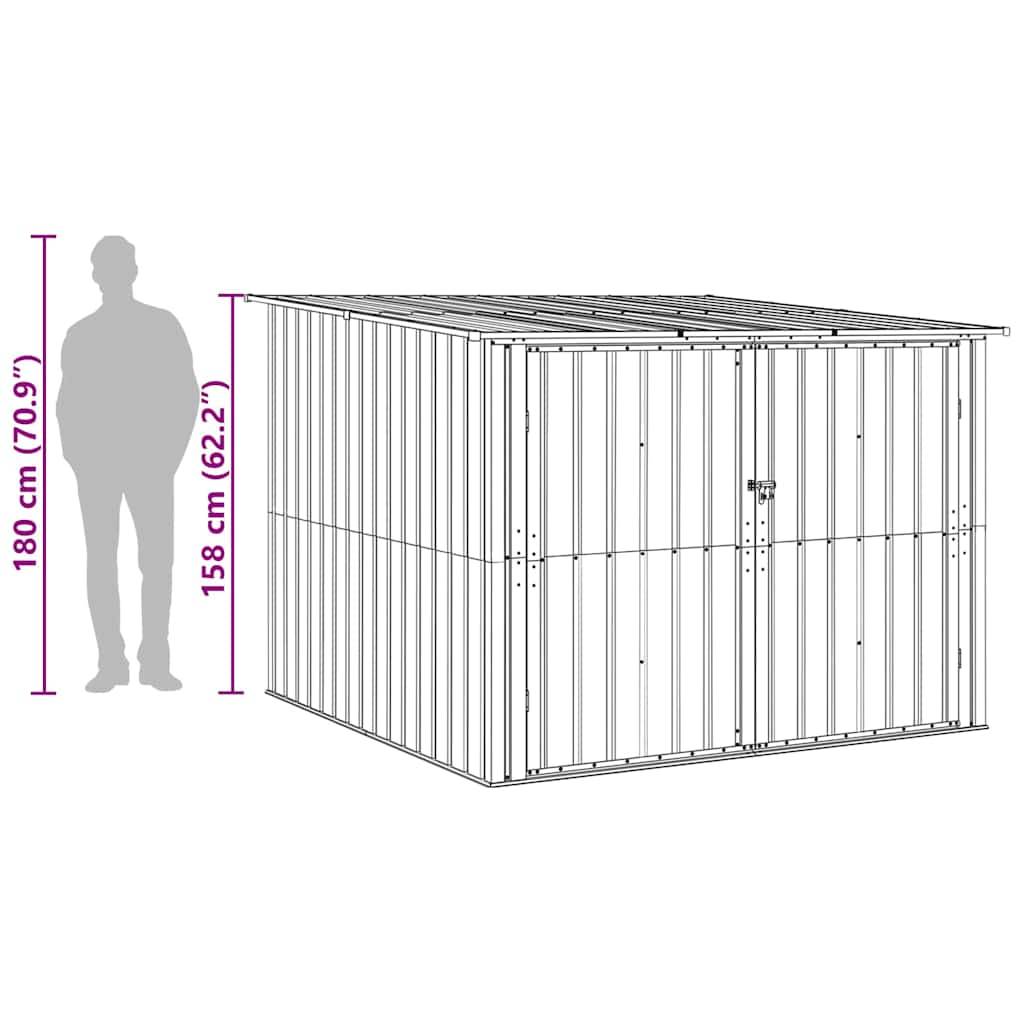 ComfortXL - Abri Vélo Métal Jardin Stockage Sécurisé 215x206cm Anthracite - ComfortXL Outdoor Living - Image 7