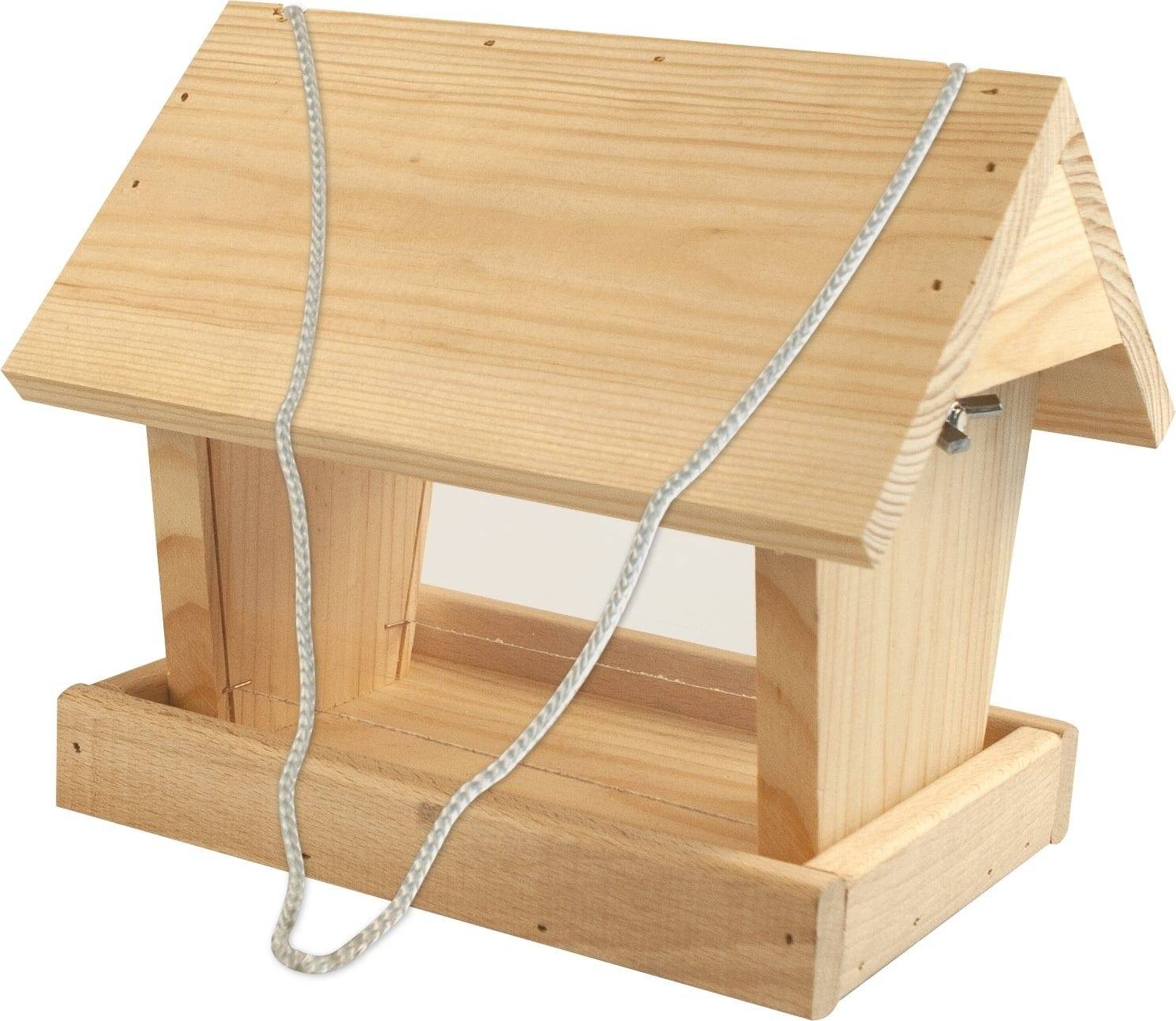 Windhager - Kit de comedero Woodpecker de madera maciza 17 x 22 cm - WINDHAGER
