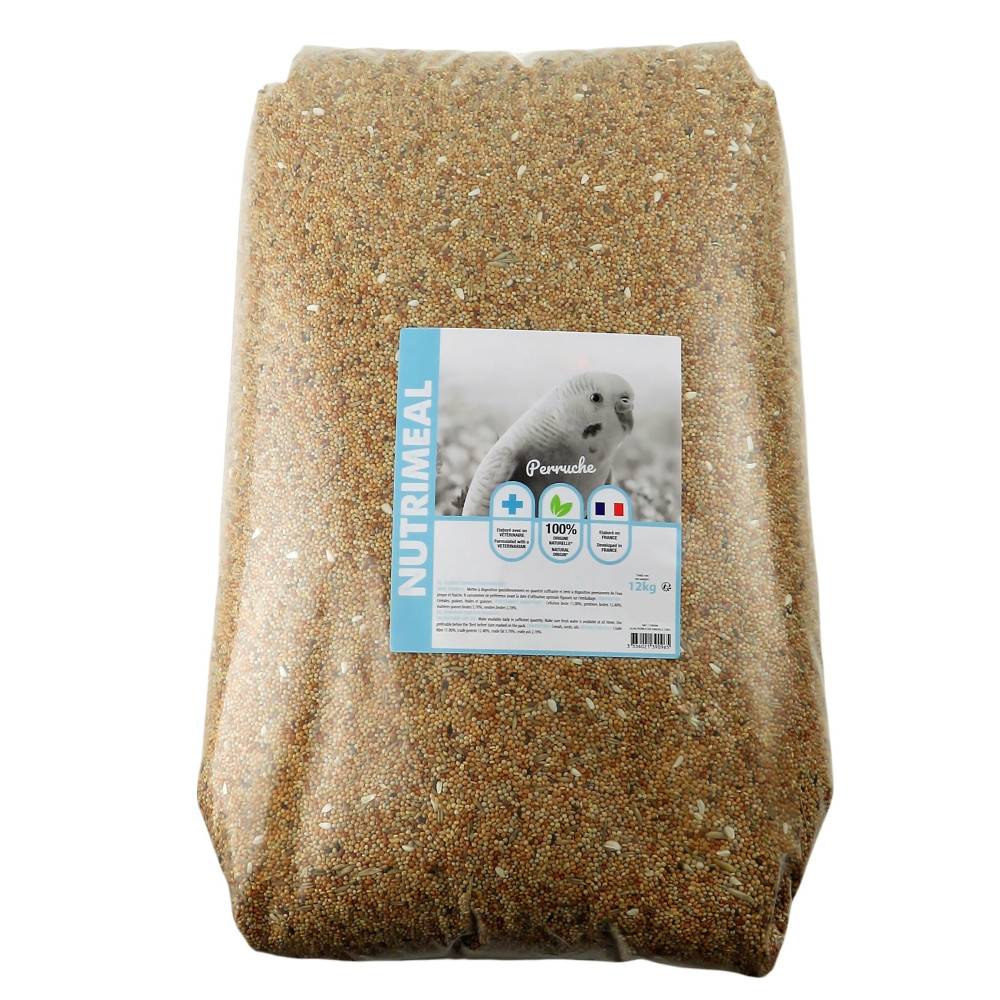 animallparadise - Graines perruches nutrimeal - 12kg pour oiseaux - Imagen 1