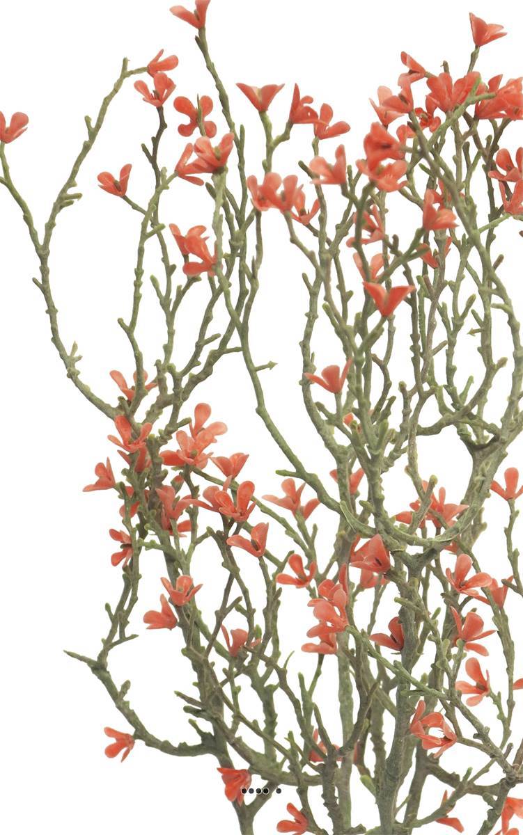 Artificielles - Jasmin artificiel en branche, 4 ramures, H 44 cm, Rose soutenu - BEST - couleur: Rose soutenu - Imagen 4