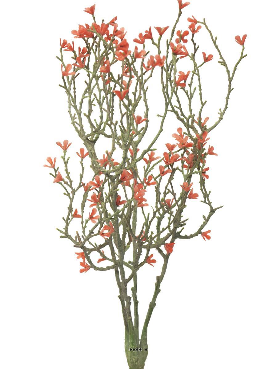Artificielles - Jasmin artificiel en branche, 4 ramures, H 44 cm, Rose soutenu - BEST - couleur: Rose soutenu - Imagen 2