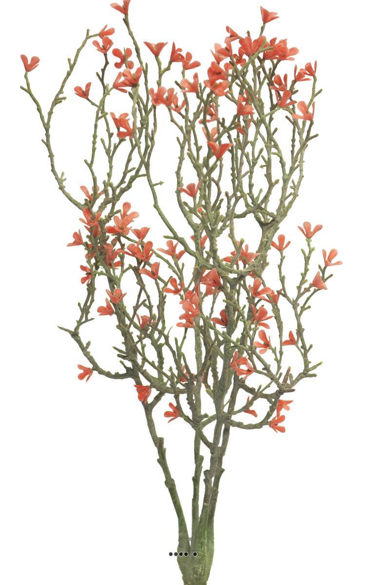 Artificielles - Jasmin artificiel en branche, 4 ramures, H 44 cm, Rose soutenu - BEST - couleur: Rose soutenu - Imagen 3