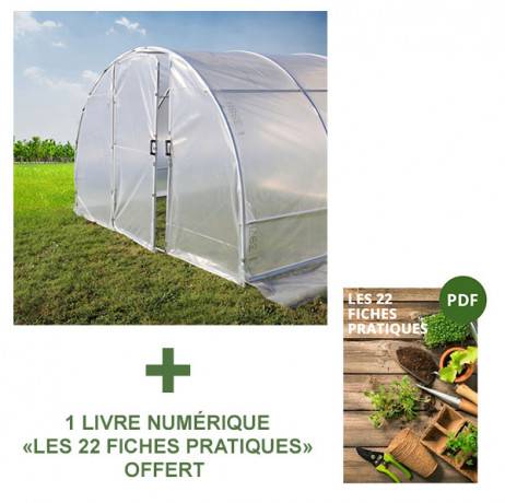 Serre tunnel PRIMA 6 m², Portes 1 porte simple - Imagen 5