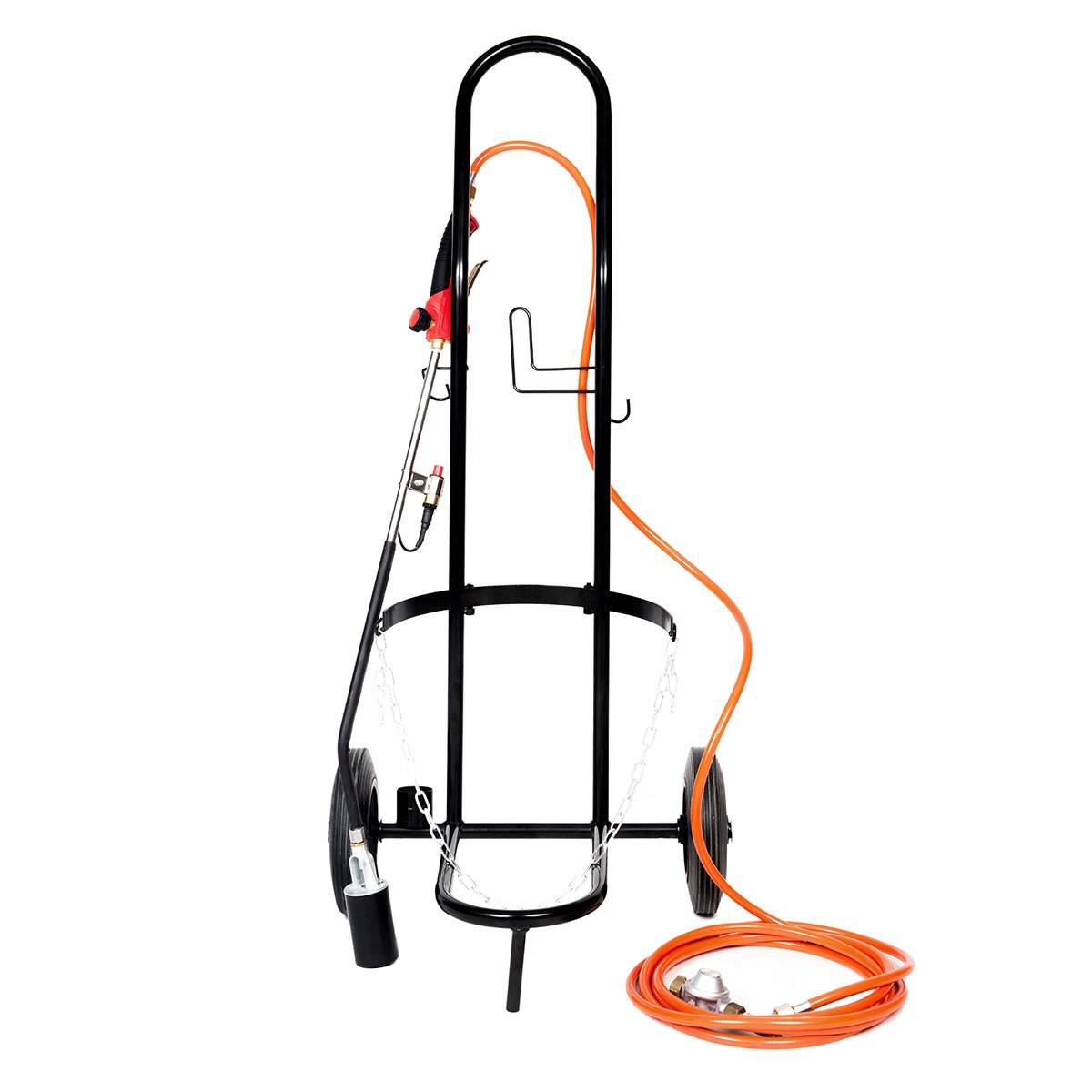 Desherbeur thermique à gaz Tuyau 5m Bruleur 50 mm Détendeur Propane Chariot à roues Allumage piezo Proweltek - Image 2