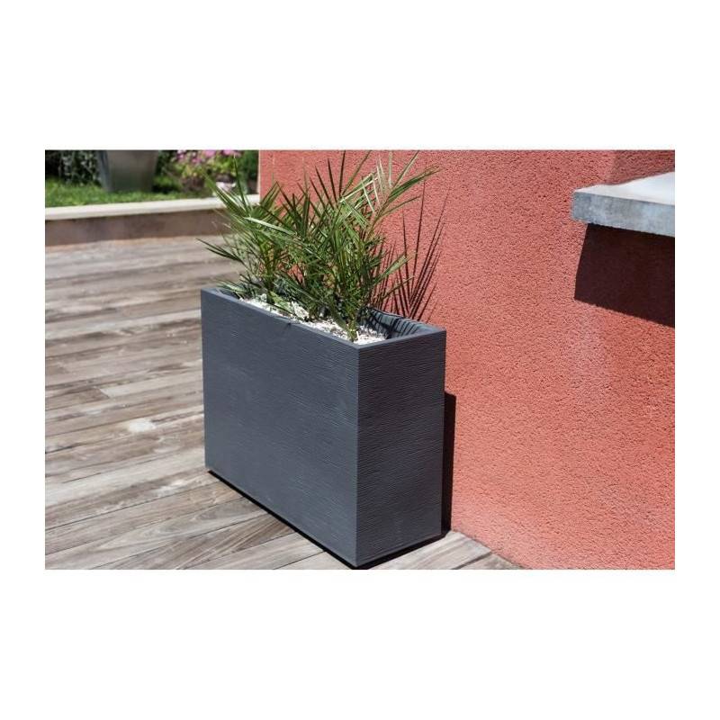 EDA Plastiques - EDA - Muret Graphit Loft plastique anthracite - L.78,5 x H.60 cm - Image 4