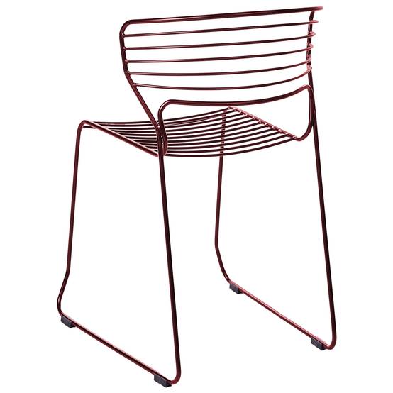 Beliani - Chaise de jardin Acier Rouge PISTOIA - 54x51x80- Beliani - Image 5