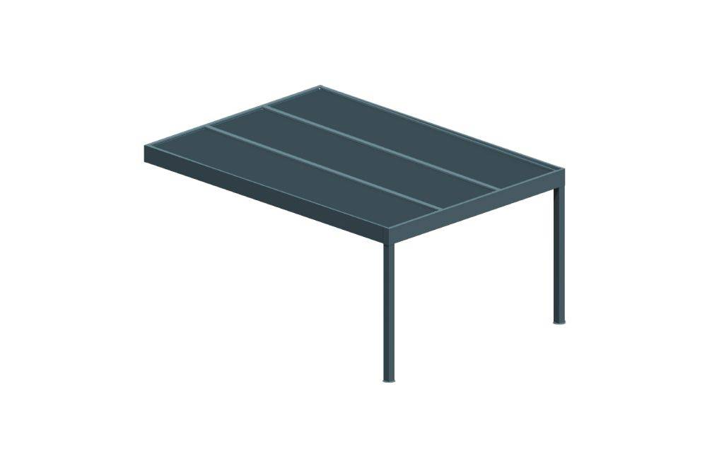 Ombrazur - Carport isotoit® MODERN Gris anthracite 3,78x3,50m OMBRAZUR - Imagen 1