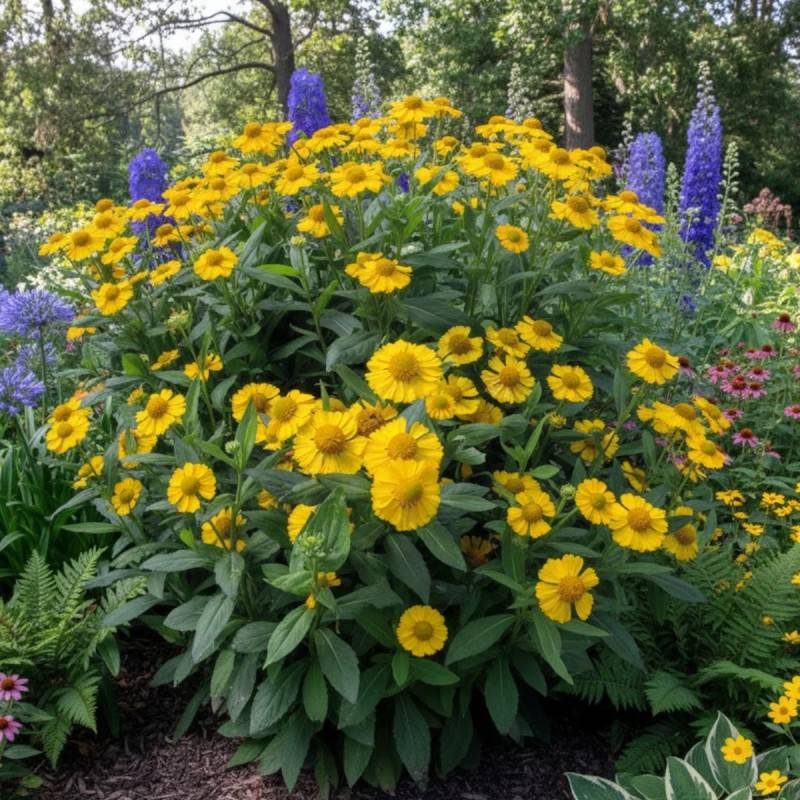 Hélénie kanaria, Helenium à fleurs Jaune/ - feuillage Caduc - Godet - 5/20 cm - Imagen 1