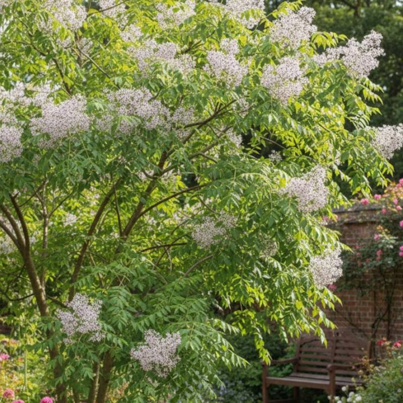 Lilas de Perse, Melia azedarach, Melia, Margousier à fleurs Rose ...