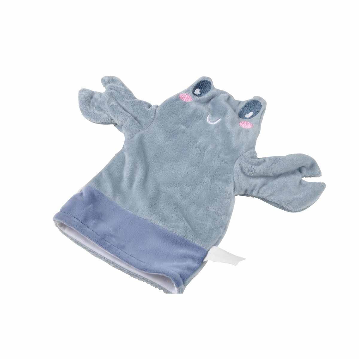 Doudou Marionnette "Crabe Océan" 25cm Bleu - Image 1