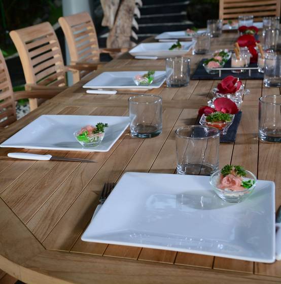 Salon de jardin en teck massif Venise, 10 places - TECK'Attitude - Imagen 3