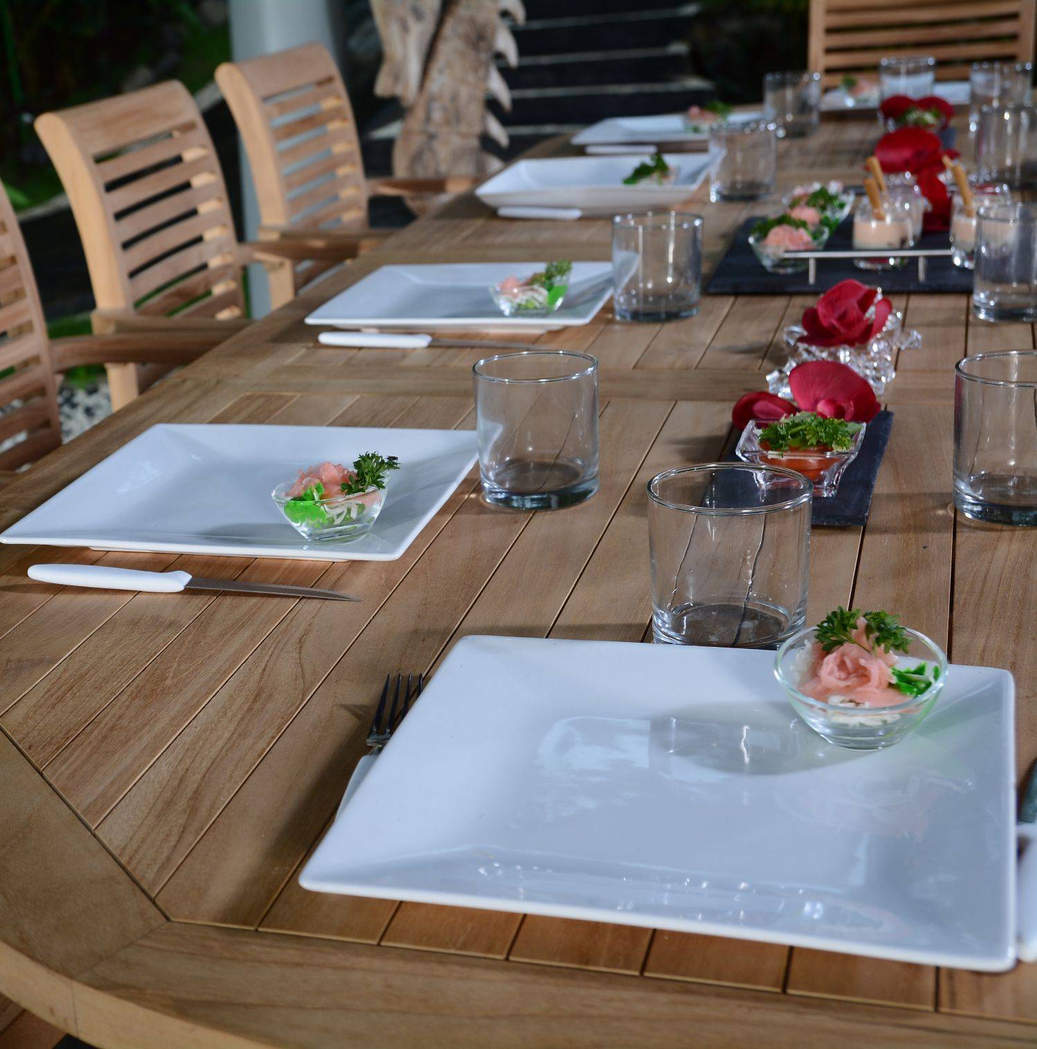 Salon de jardin en teck massif Venise, 10 places - TECK'Attitude - Imagen 3