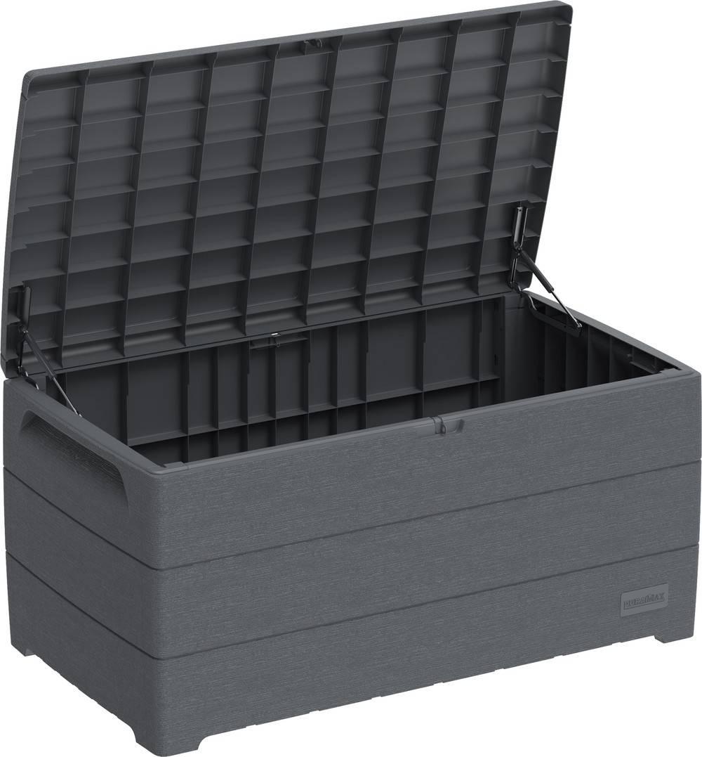 Duramax - Coffre de jardin en résine 416L - Gris Duramax - Image 2