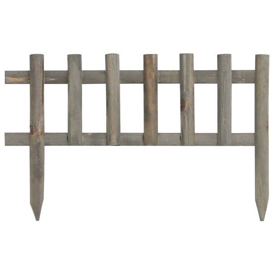 Bordure de jardin bois de sapin gris 440 x 1.5 x 29 cm - PANGIVO - Image 2