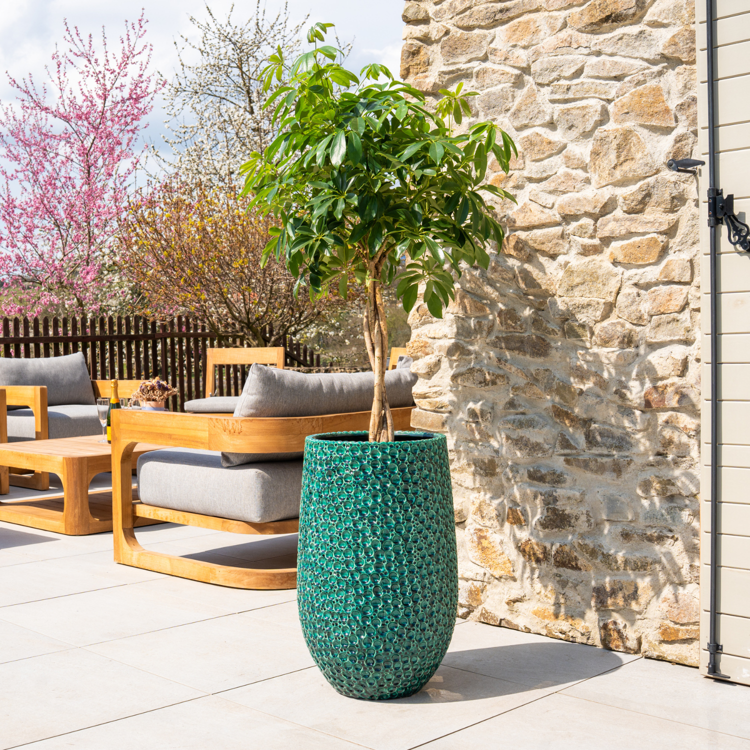 Provencelia - Pot PARIS 39x63cm vert sapin - Image 2