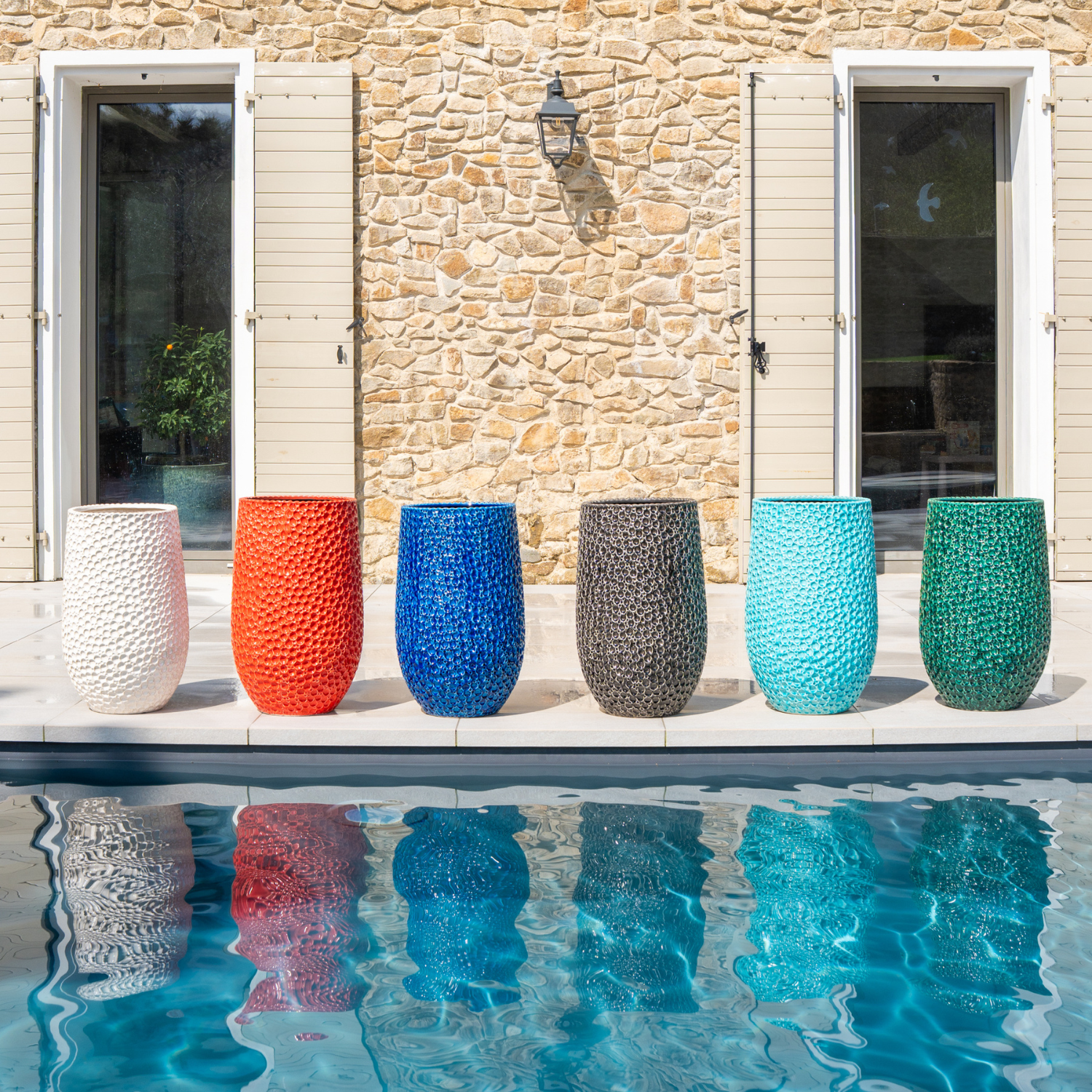 Provencelia - Pot PARIS 39x63cm vert sapin - Image 4
