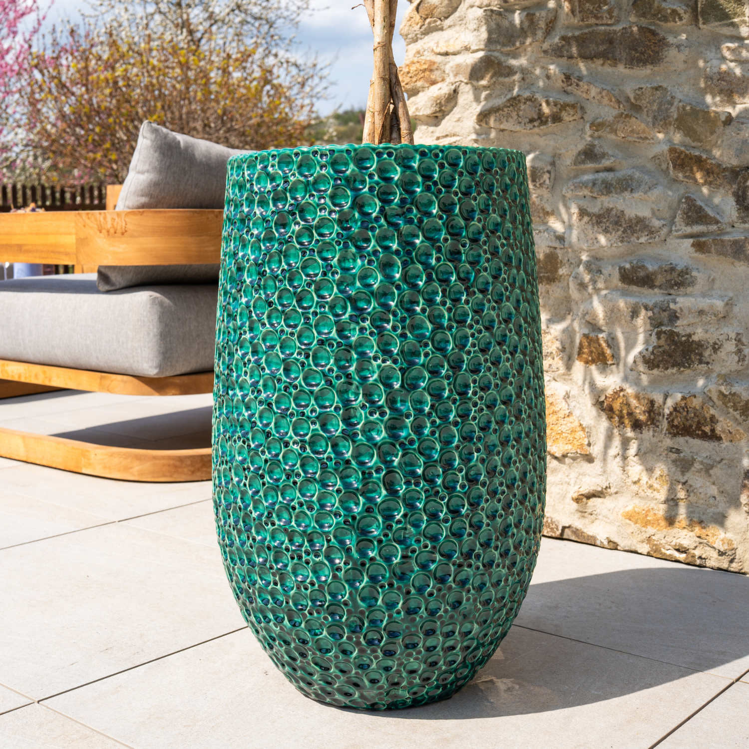 Provencelia - Pot PARIS 39x63cm vert sapin - Image 3