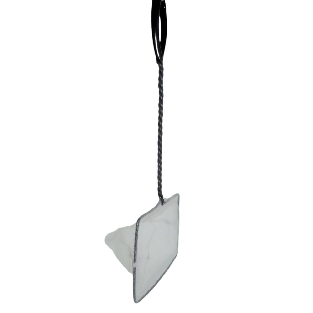 Epuisette filet blanc, maille fine, 15 cm x 13 x 40 cm,  aquarium - Imagen 3