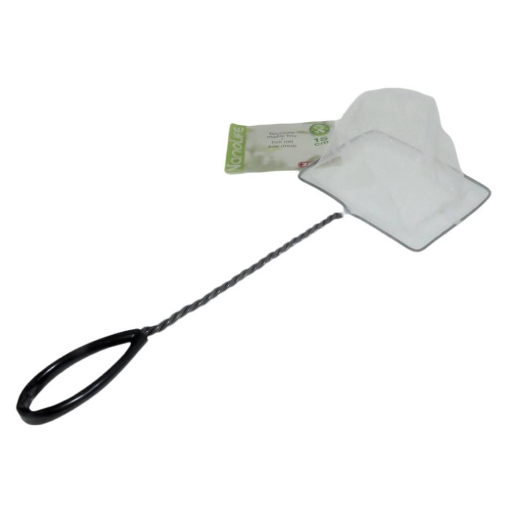 Epuisette filet blanc, maille fine, 15 cm x 13 x 40 cm,  aquarium - Imagen 1