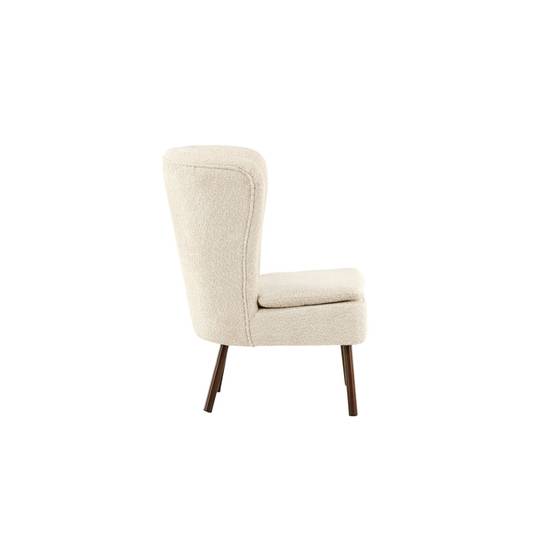 Paris Prix - Fauteuil Design Bouclette "Hallso" 92cm Beige - Image 4