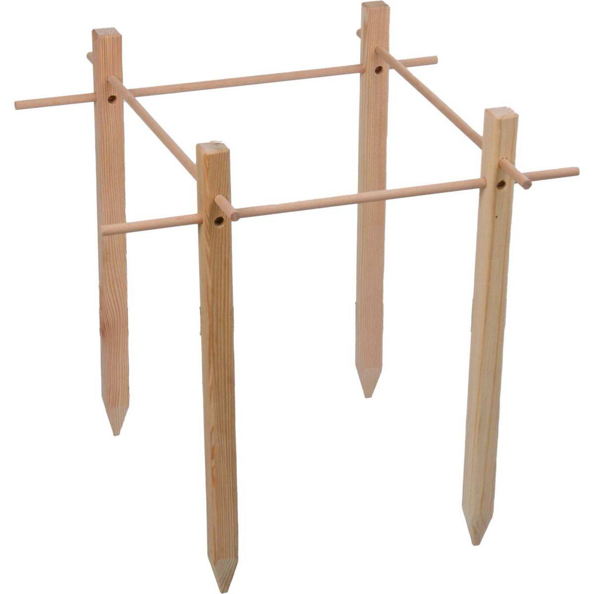 Esschert Design - Support en bois de pin pour plantes Vegetable garden 50 x 50 cm Esschert's Garden - Imagen 1