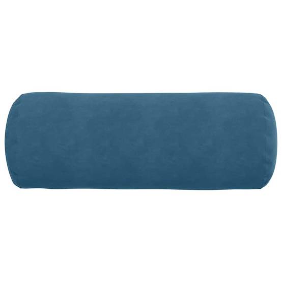 Grand Coussin Rouleau x2 Velours Côtelé Doux Déhoussable Décoratif pour Canapé et Lit Bleu Ø25x70 cm – ComfortXL Outdoor Living - Image 6
