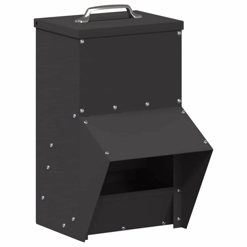 Petite Mangeoire Métal Volaille Portable 2kg Noir - ComfortXL Outdoor Living - Image 2