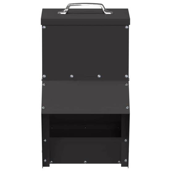 Petite Mangeoire Métal Volaille Portable 2kg Noir - ComfortXL Outdoor Living - Image 4