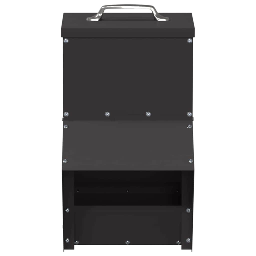 Petite Mangeoire Métal Volaille Portable 2kg Noir - ComfortXL Outdoor Living - Image 4