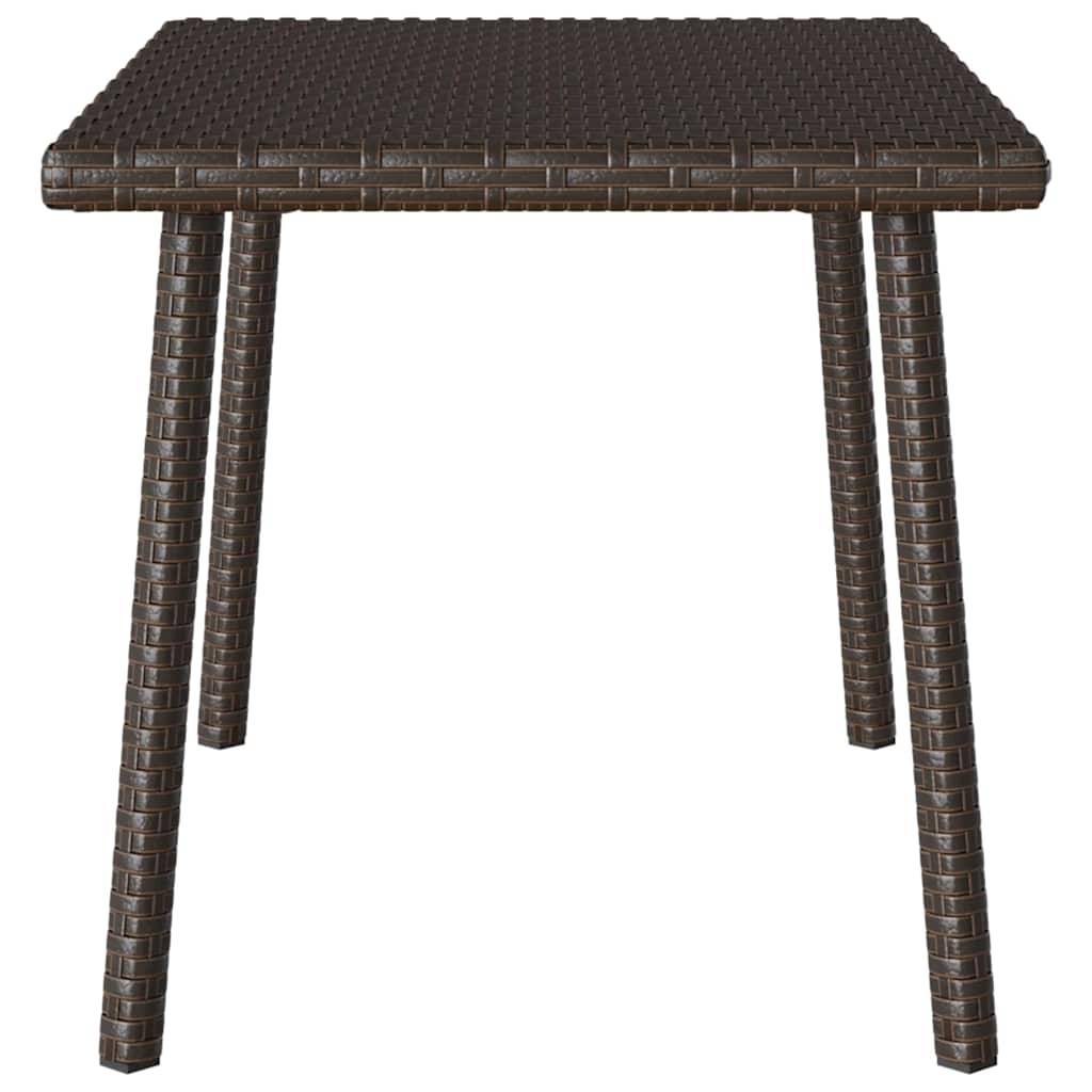 PANGIVO - Table basse de jardin rectangulaire rotin marron 60 x 40 x 37 cm - PANGIVO - Image 5