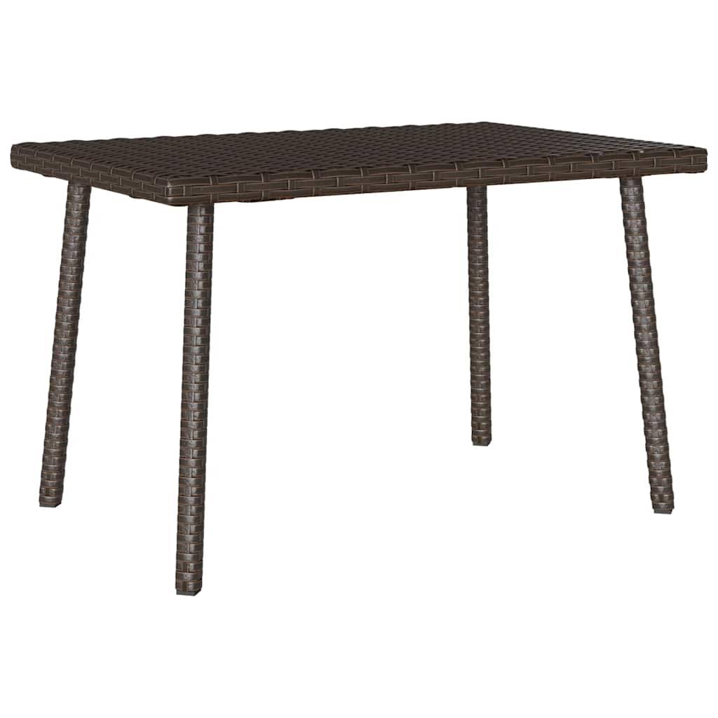 PANGIVO - Table basse de jardin rectangulaire rotin marron 60 x 40 x 37 cm - PANGIVO - Image 6