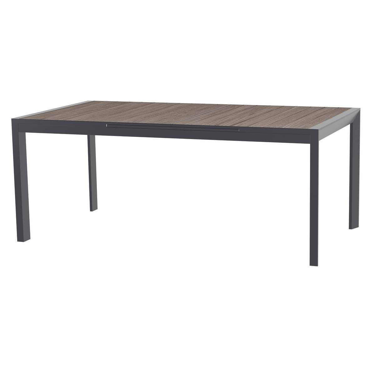 Hesperide - Table de jardin extensible "Evasion" seigle & graphite 10 places en aluminium traité époxy Hespéride - Imagen 1