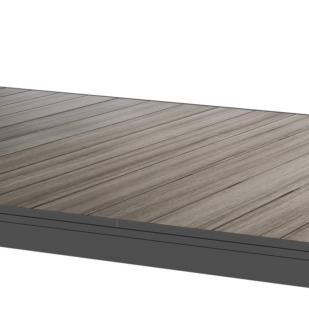 Hesperide - Table de jardin extensible "Evasion" seigle & graphite 10 places en aluminium traité époxy Hespéride - Imagen 4