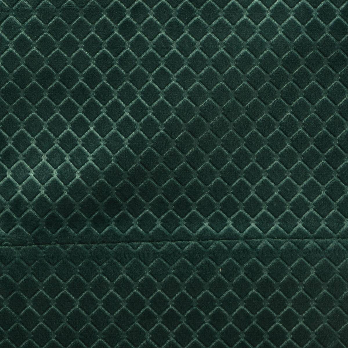 Atmosphera - Lot de 2 Rideaux à  œillets Occultant en Velours Vert cèdre motif en relief 140 x 260 cm - Imagen 4