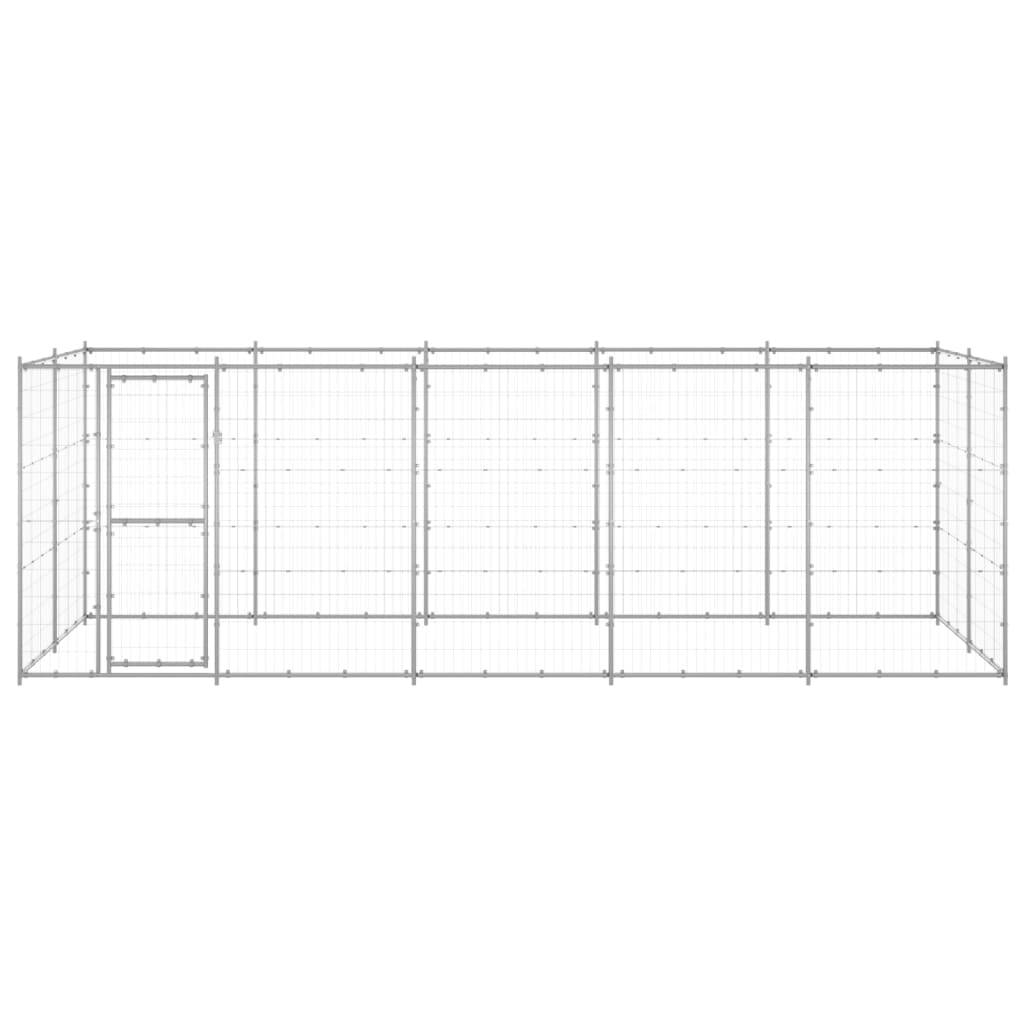 Vidaxl - Chenil extérieur Acier galvanisé 12,1 m² vidaXL 3082309 - Imagen 2