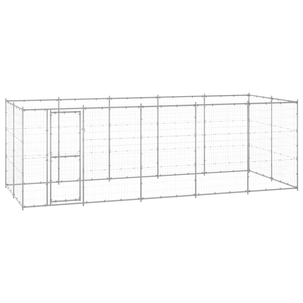 Vidaxl - Chenil extérieur Acier galvanisé 12,1 m² vidaXL 3082309 - Imagen 1