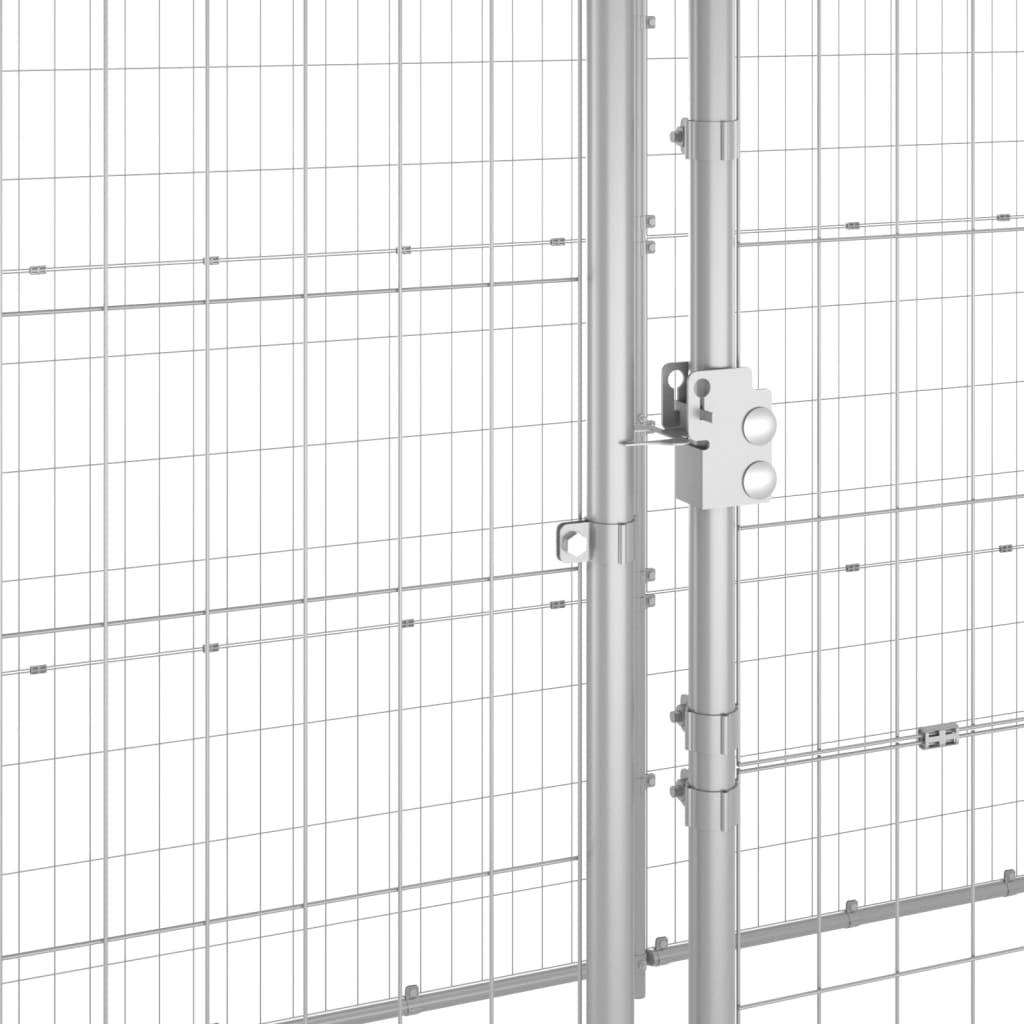 Vidaxl - Chenil extérieur Acier galvanisé 12,1 m² vidaXL 3082309 - Imagen 4