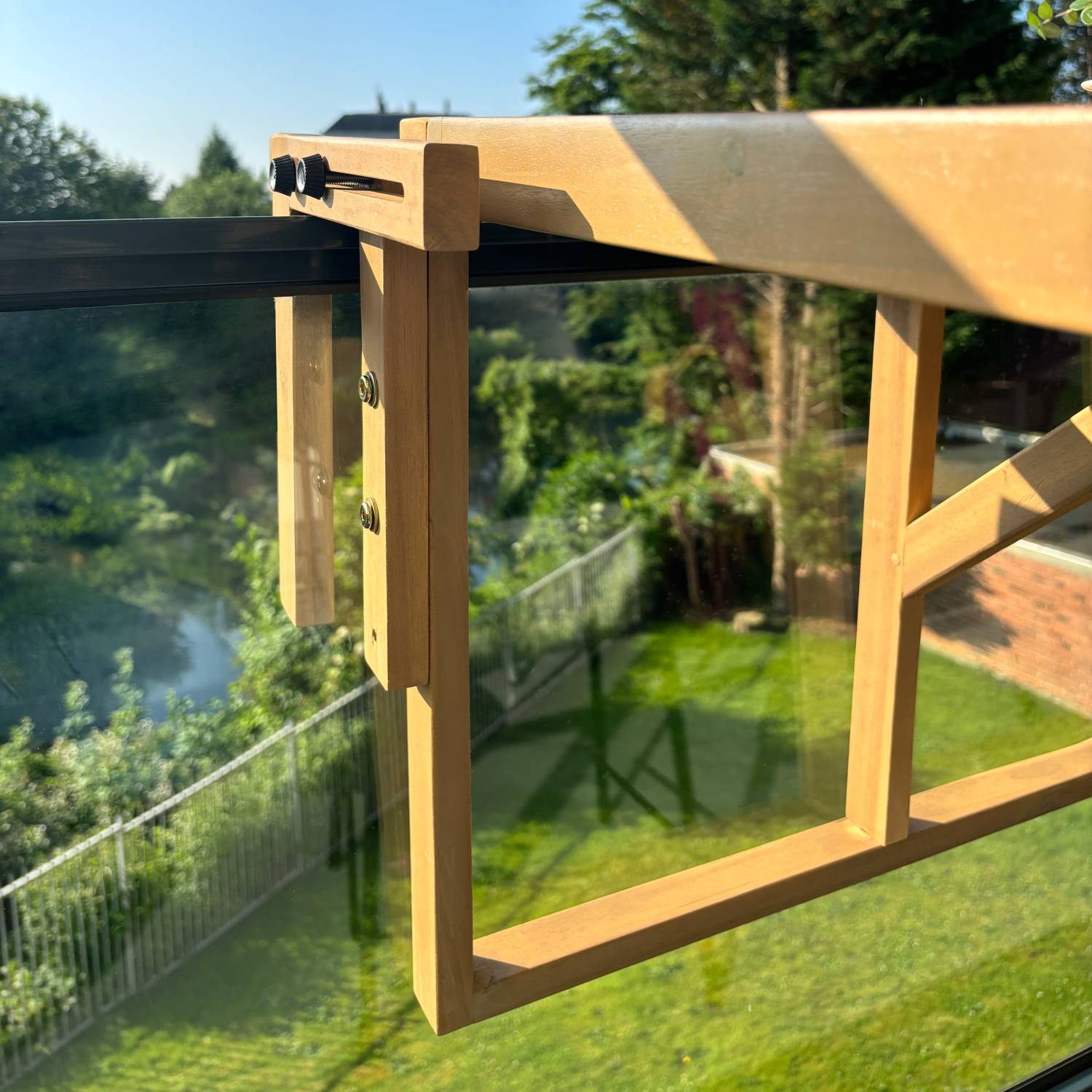 Table de balcon rabattable en acacia SUMBA - HAPPY GARDEN - Image 5