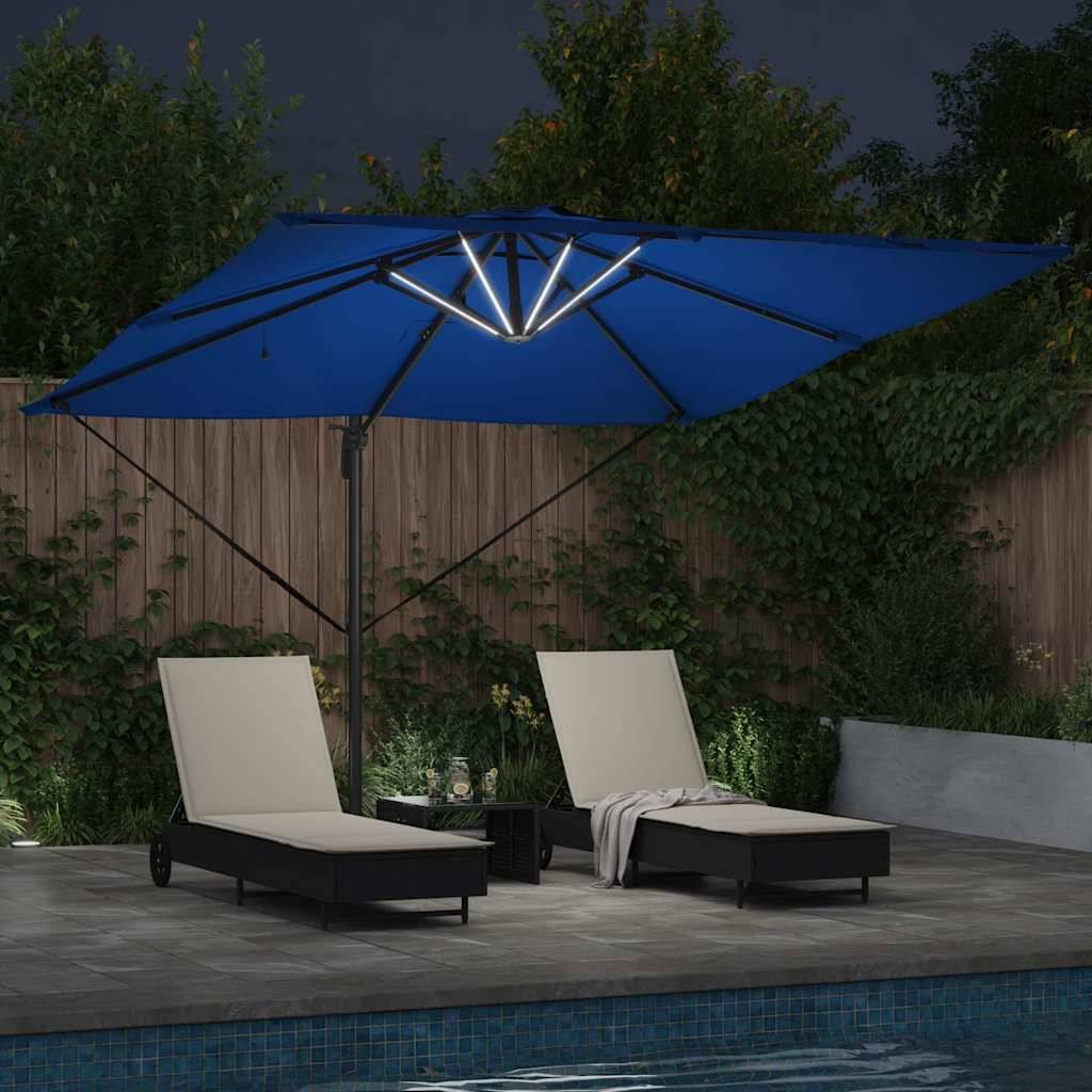 Maison Chic - Parasol de jardin | Parasol d'extérieur | Parasol Bleu azure 286 x 284 x 270 cm Aluminium et polyester Maison Chic - Image 4