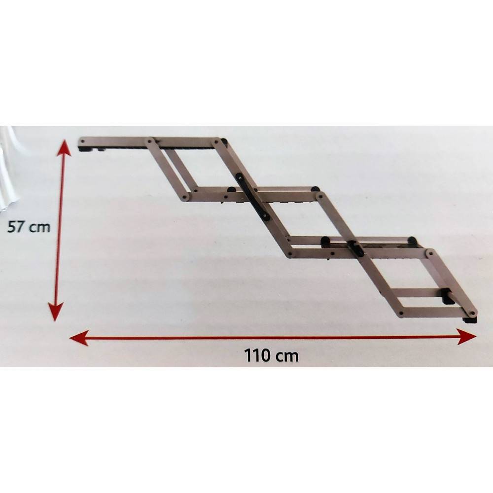 Escalier repliable Falt -Treppe. accessoire voiture  pour chien. 3 marches. - Imagen 7