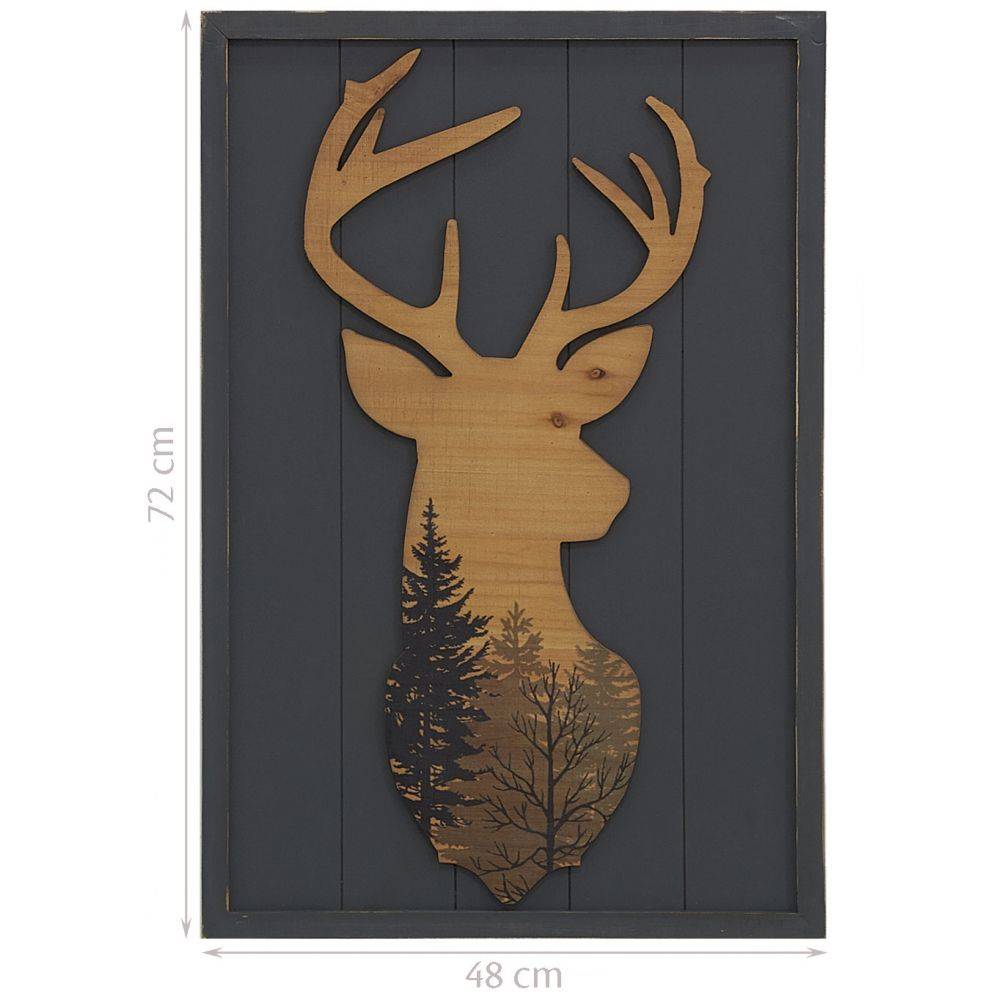 Aubry Gaspard - Cadre en pin FORÊT Cerf - Imagen 3
