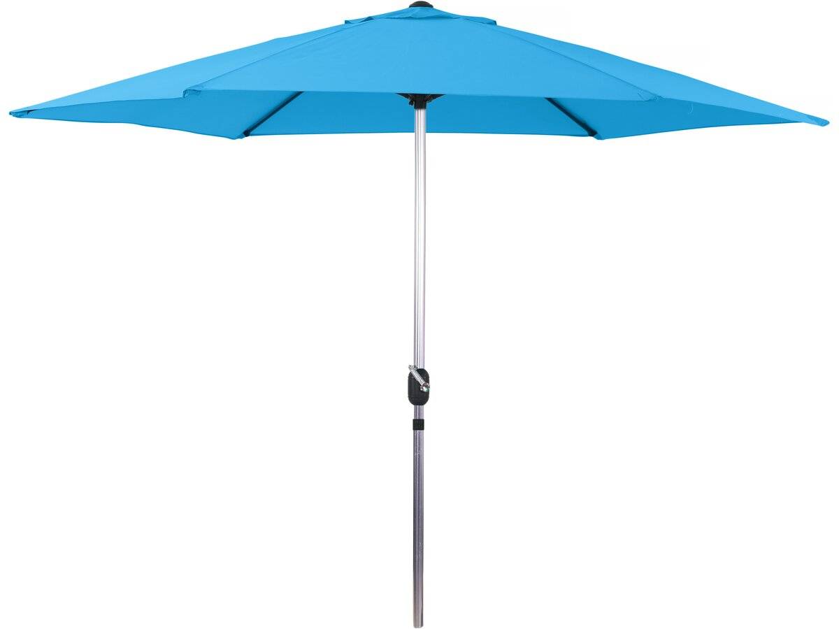 Parasol Jardin Droit Alu "sol" - Rond - ø 3m - Bleu -habitat Et Jardin - Imagen 1