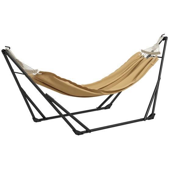 Support de hamac acier kaki 263 x 89 x 100 cm - PANGIVO - Image 1