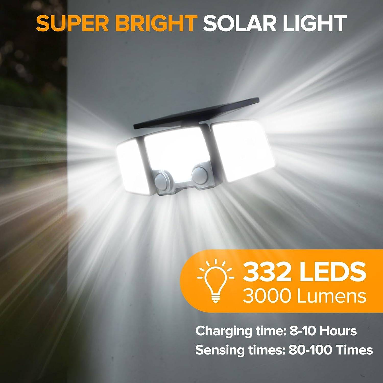 Lumisky - 2 Projecteurs solaires sensor RAYLITE 800LM - Imagen 6