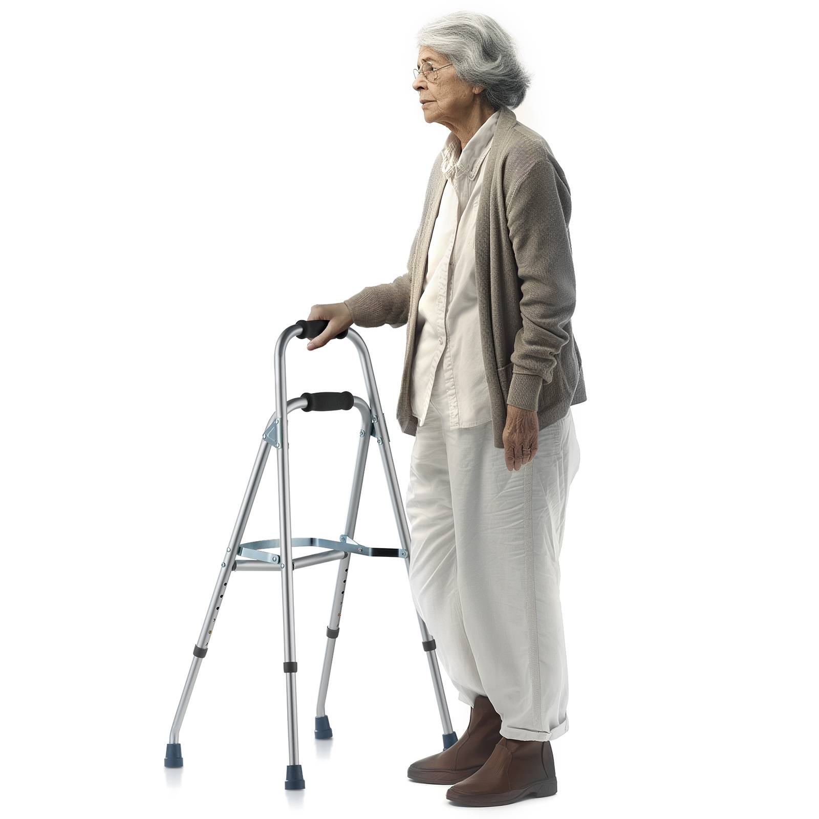 VEVOR Déambulateur pliable à un bras pour personnes âgées et hauteur réglable - Image 1