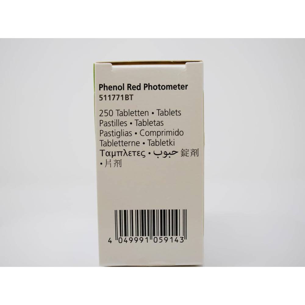 Comprimés de rouge de phénol Lovibond pour photomètre  250 Piéces - Imagen 3