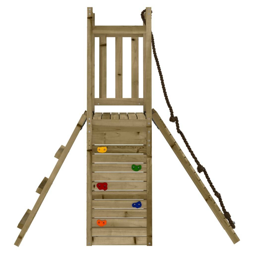 Helloshop26 - Aire de jeux d'extérieur balançoires portiques robuste jeux jardin bois de pin imprégné - Imagen 2