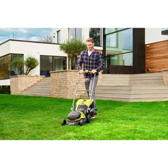 Tondeuse sur batterie - RYOBI - RY18LM37A-140 - Ø coupe 37 cm - ramassage et mulching - Image 4